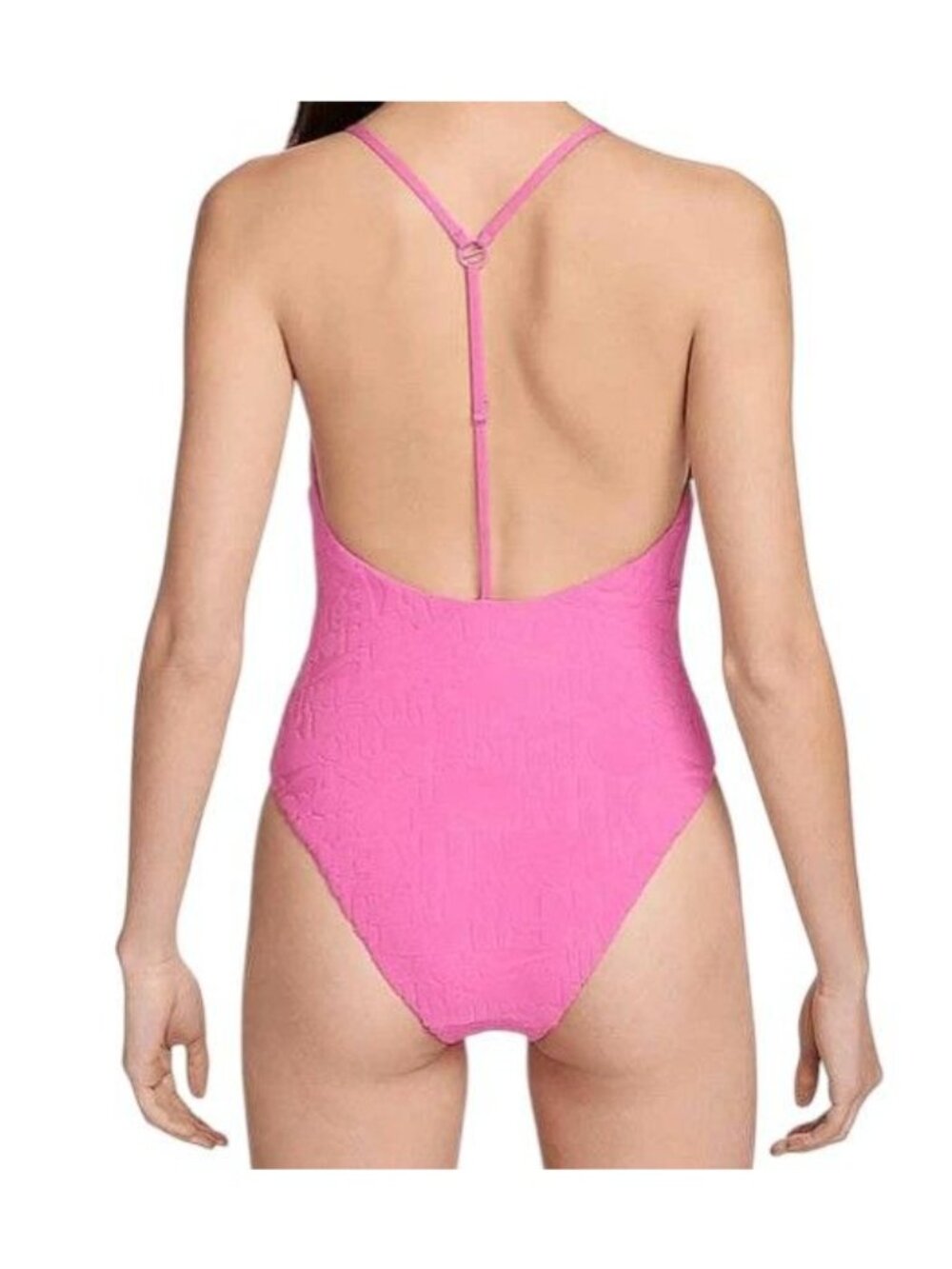Nike Swim Pink Retro Flow T-Back One-Piece NESSE244-652 Women's M NEW with Tags - Picture 7 of 13